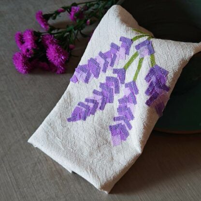 White base: Flower collection Napkin (Set of 4) - Image 8